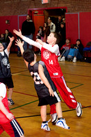 YMCA Basketball Red 1-2: Action, Individual and Team Photos